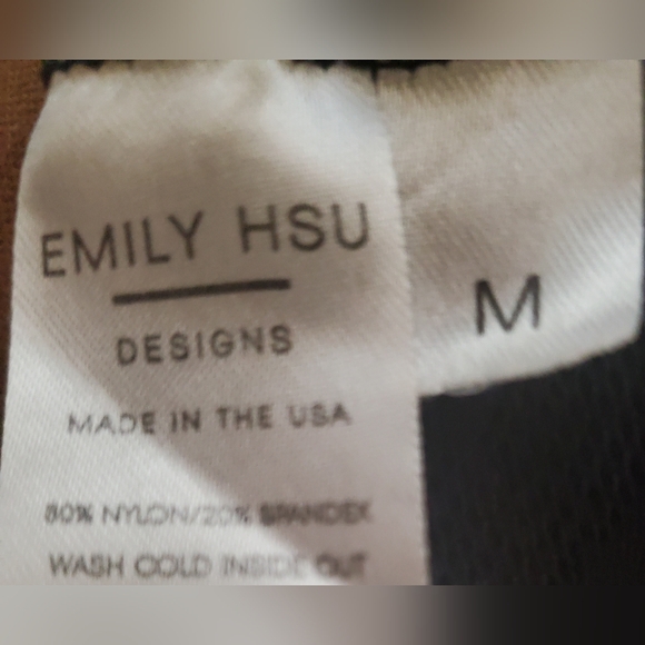 Emily Hsu Black Mesh long sleeve top - Picture 3 of 5